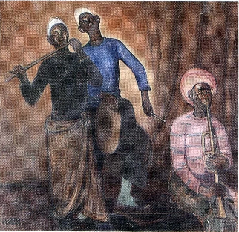 Jazz (Sudanesi con tromba, flauto e tamburo) - Istituto Superiore Regionale Etnologico